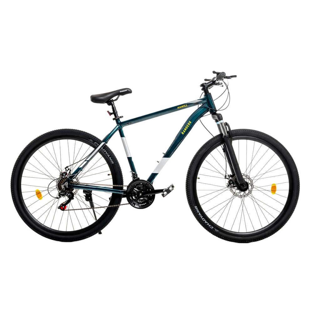 Bicicleta MTB 21 vel. Randers KAWILL verde / amarillo L