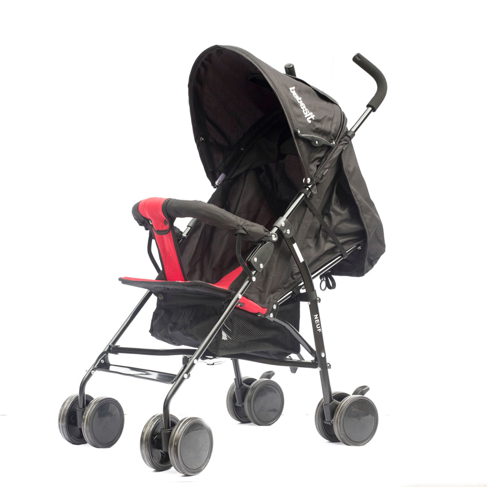 Cochecito Bebesit Neuf Paraguita Negro Rojo 1058