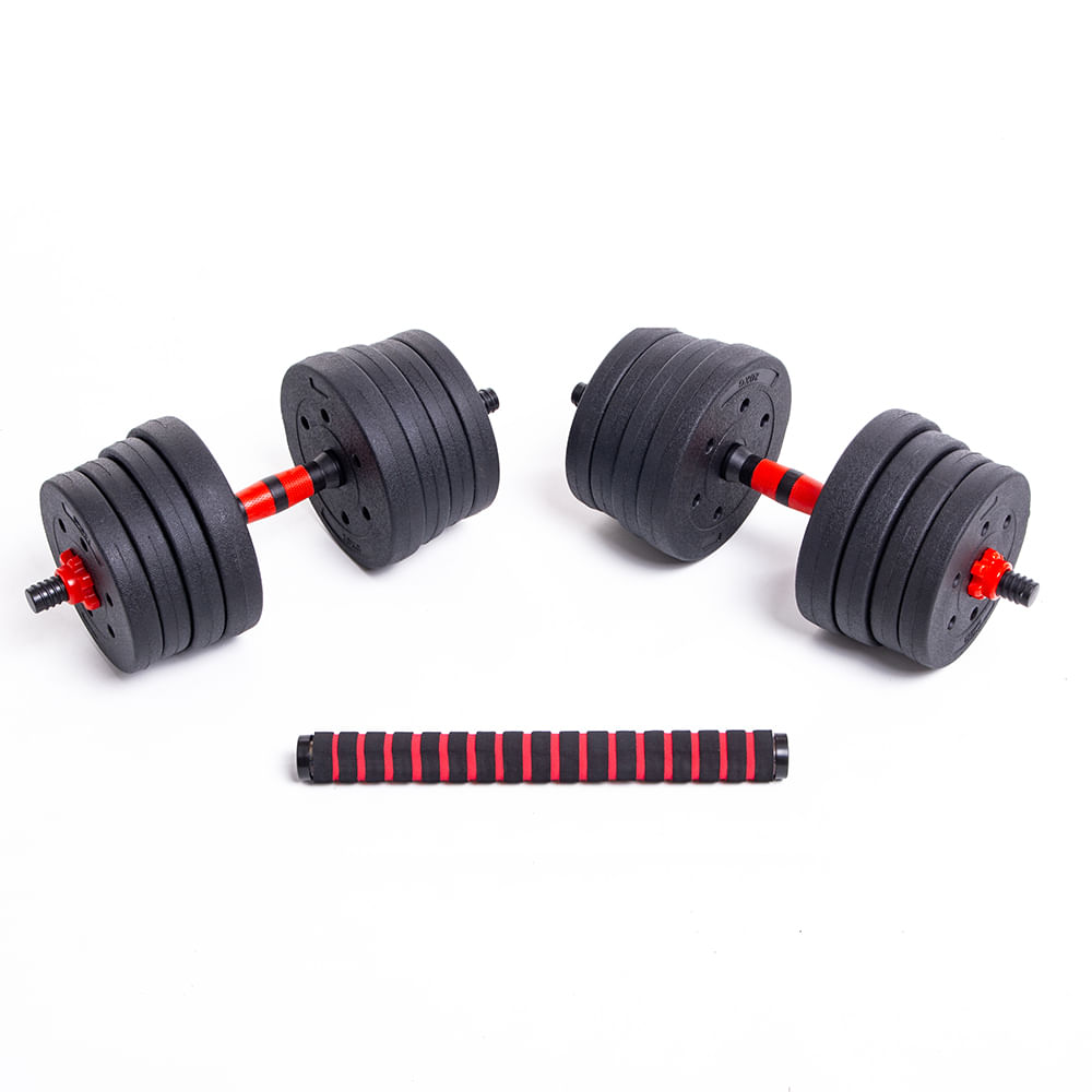 Kit Randers Mancuernas + Barra 25kg