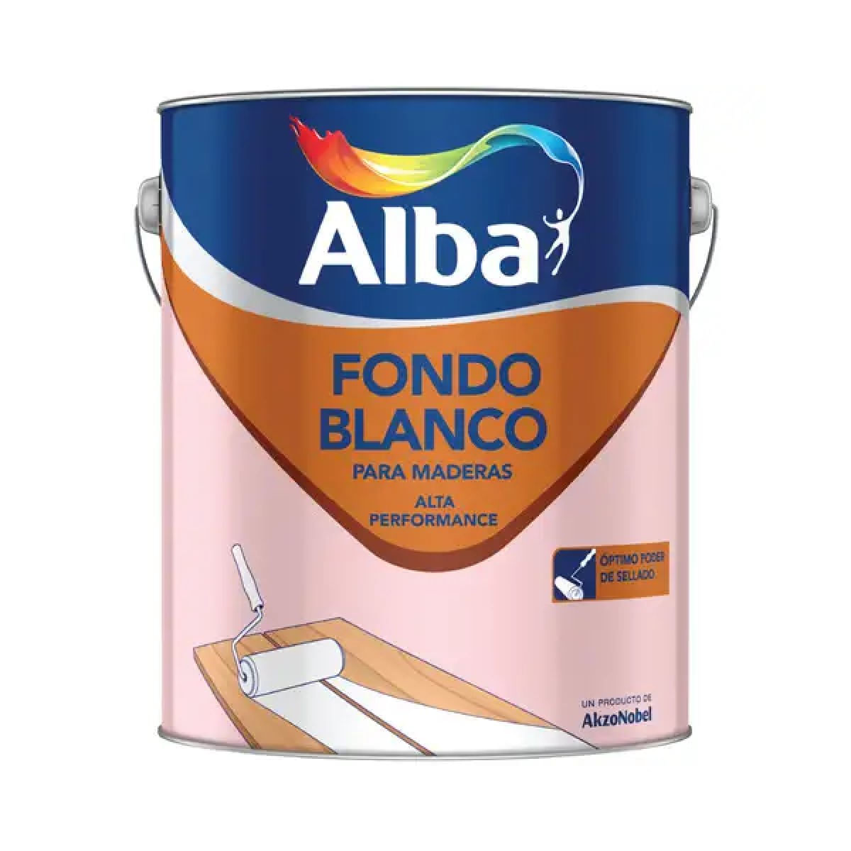 Fondo Blanco para Maderas Alba de Alta Performance 4 L
