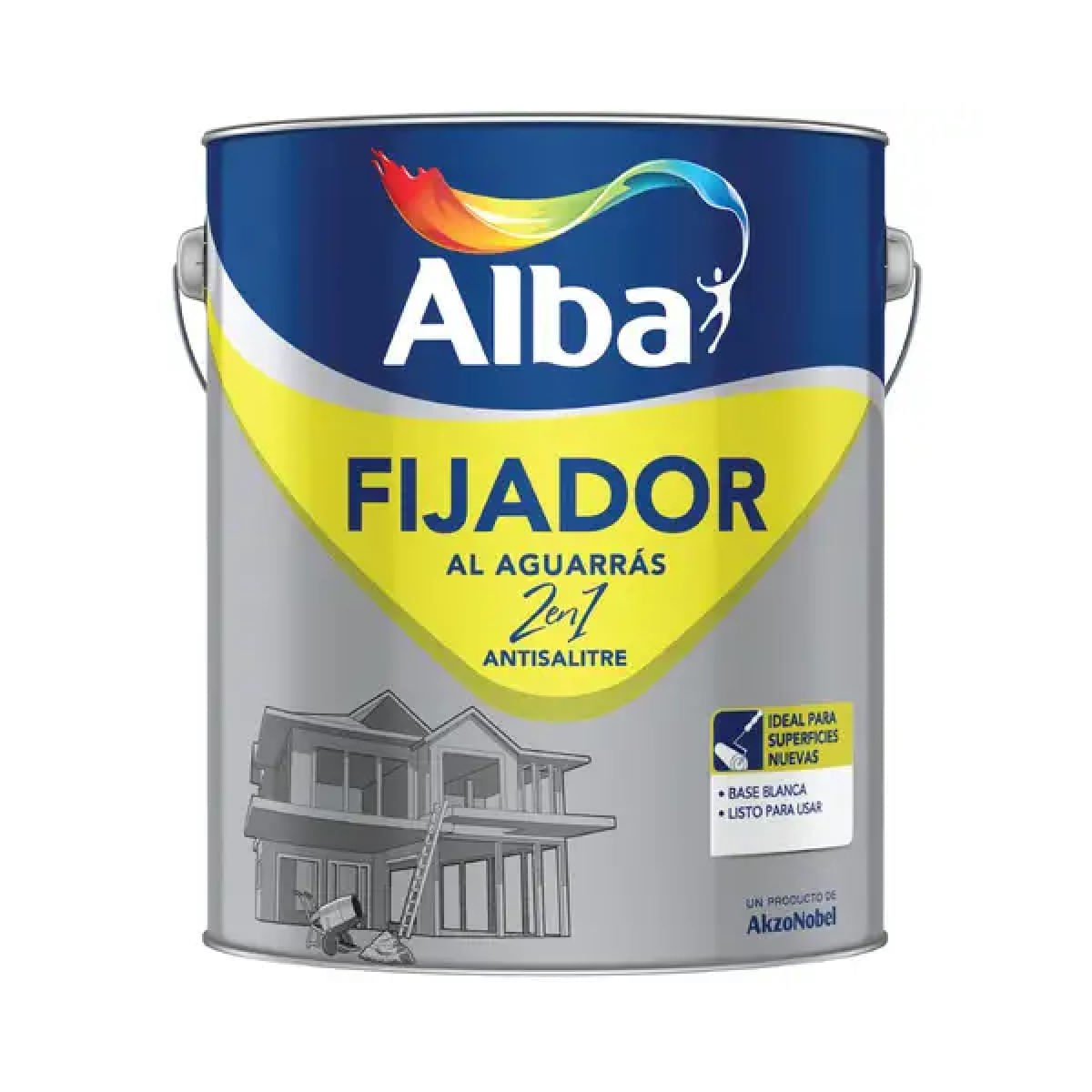 Fijador Alba al Aguarras 2 en 1 Antisalitre 4 L