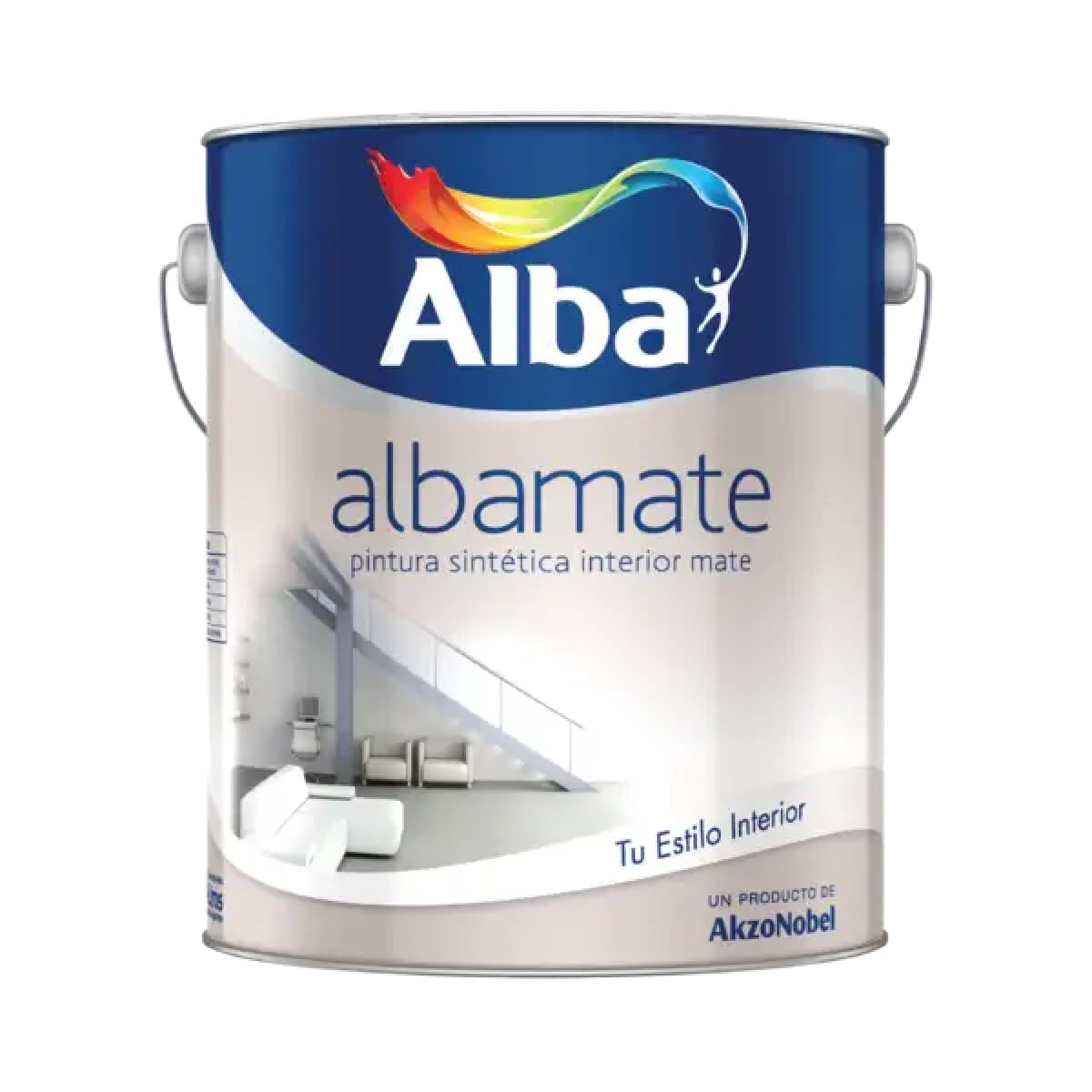 Pintura Sintética Interior Alba Albamate Blanco Mate 4 L