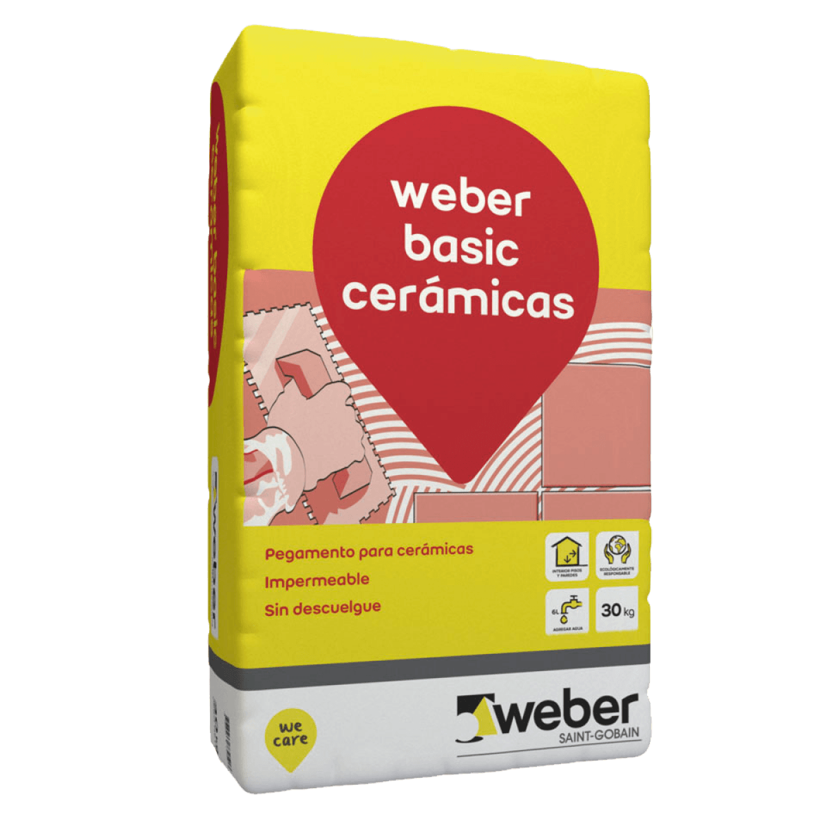 Pegamento para Cerámicas Weber Basic Ceramicas 25 kg