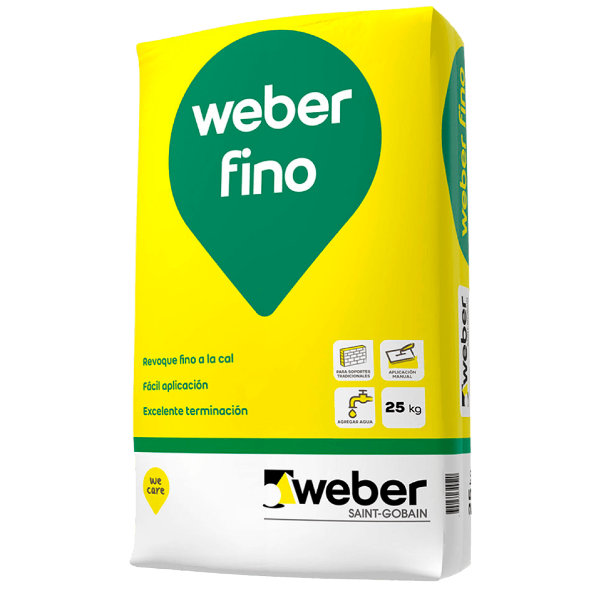 Revoque Fino Interior Weber Fino 25 kg