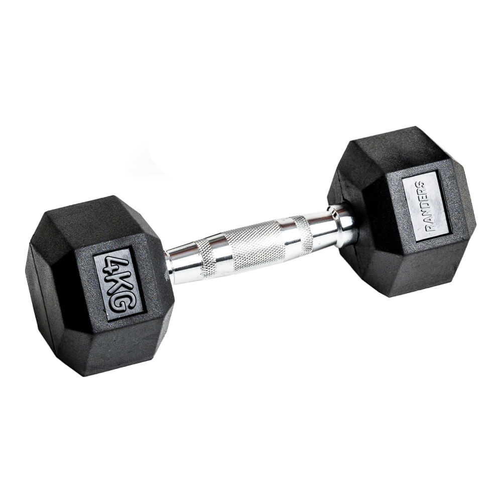 Mancuerna Randers Hexagonal Engomada 4kg