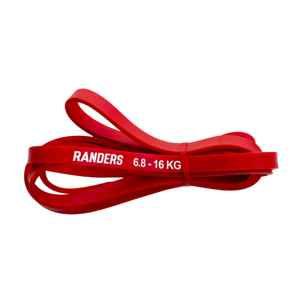 Banda Elástica Randers Rojo Powerband 13mm