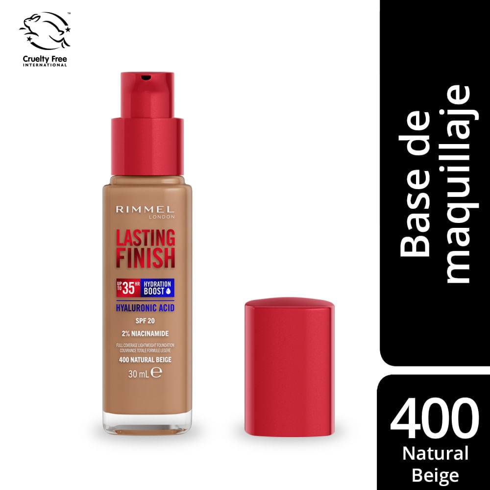 Base Rimmel Lasting Finish 400 Natural Beige
