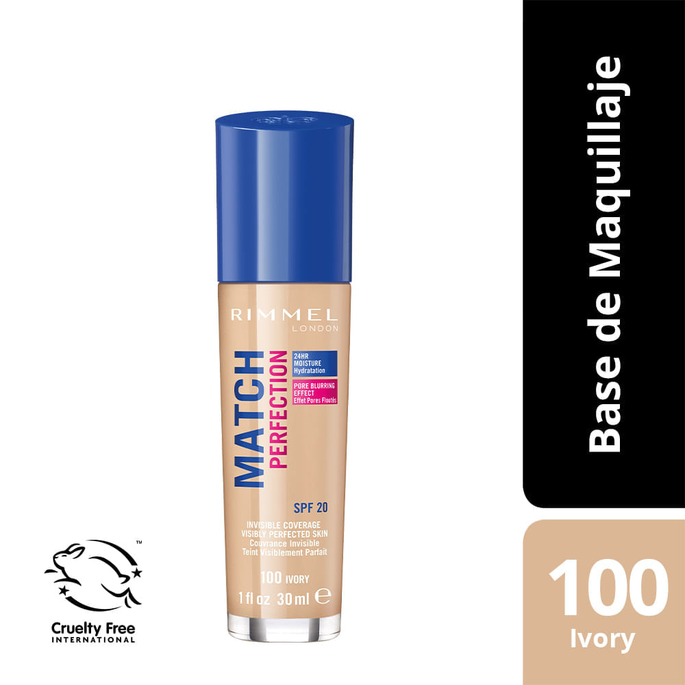 Base Rimmel Match Perfection Ivory