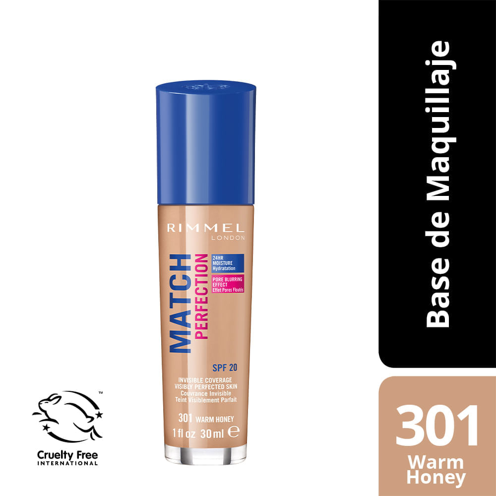 Base Rimmel Match Perfection Warm Honey