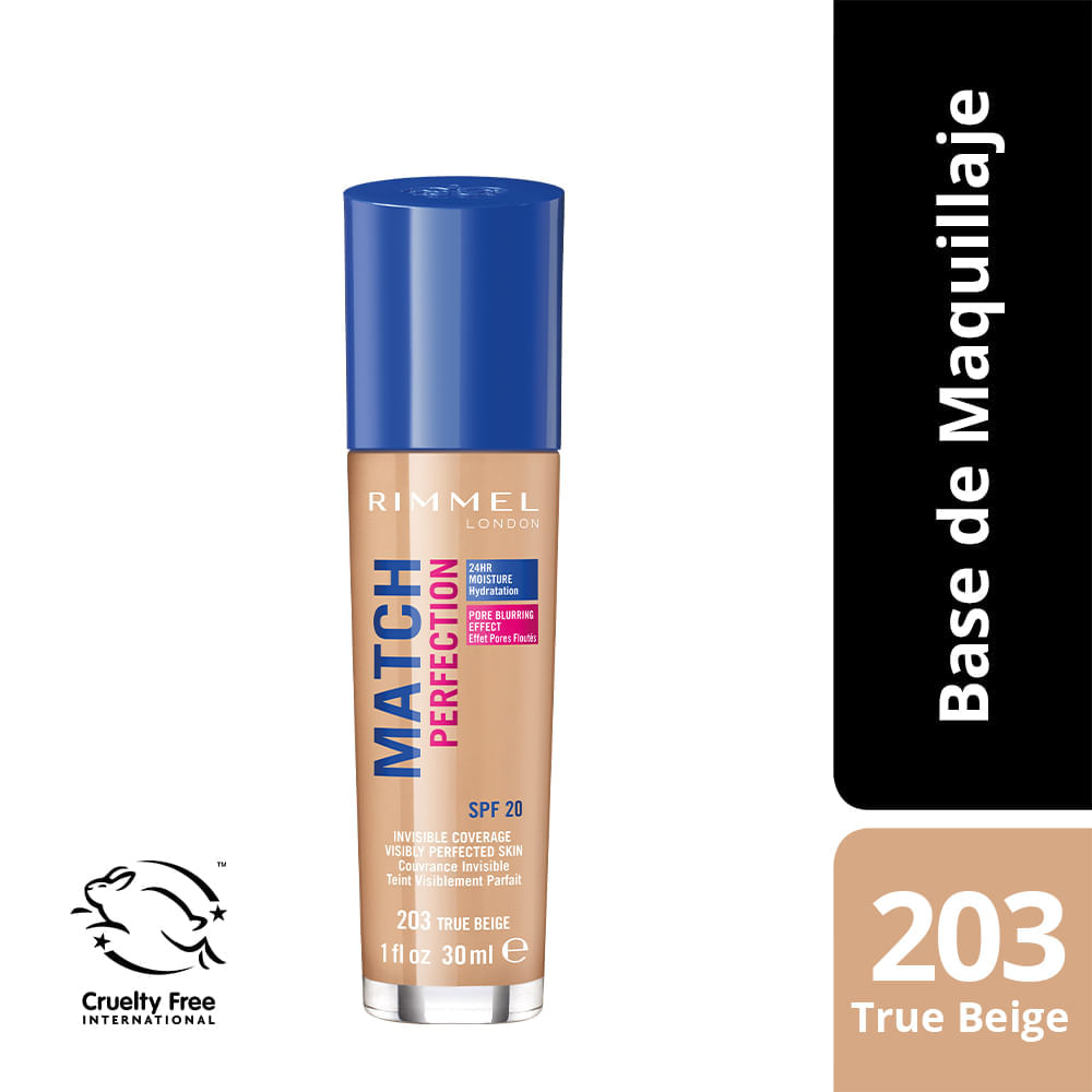 Base Rimmel Match Perfection True Beige