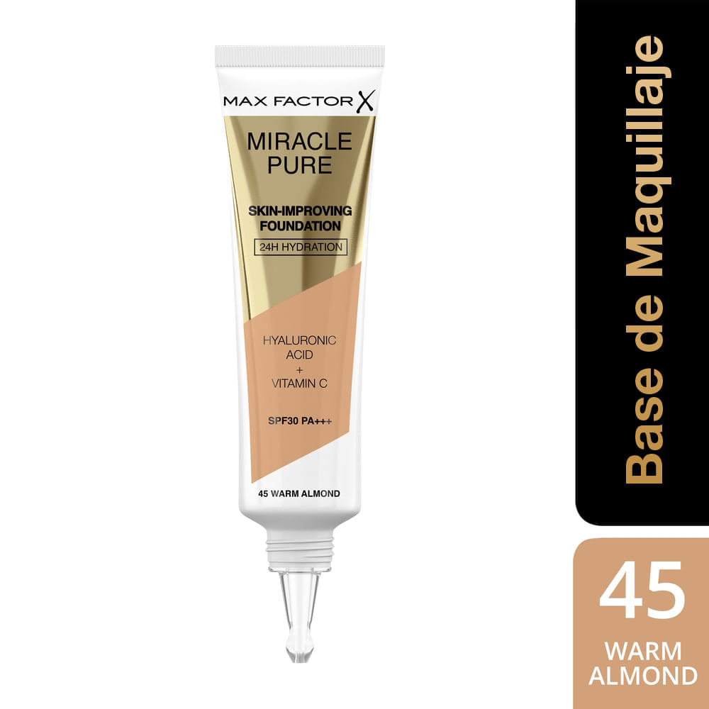Base Max Factor Miracle Pure 45 Almond Fps30