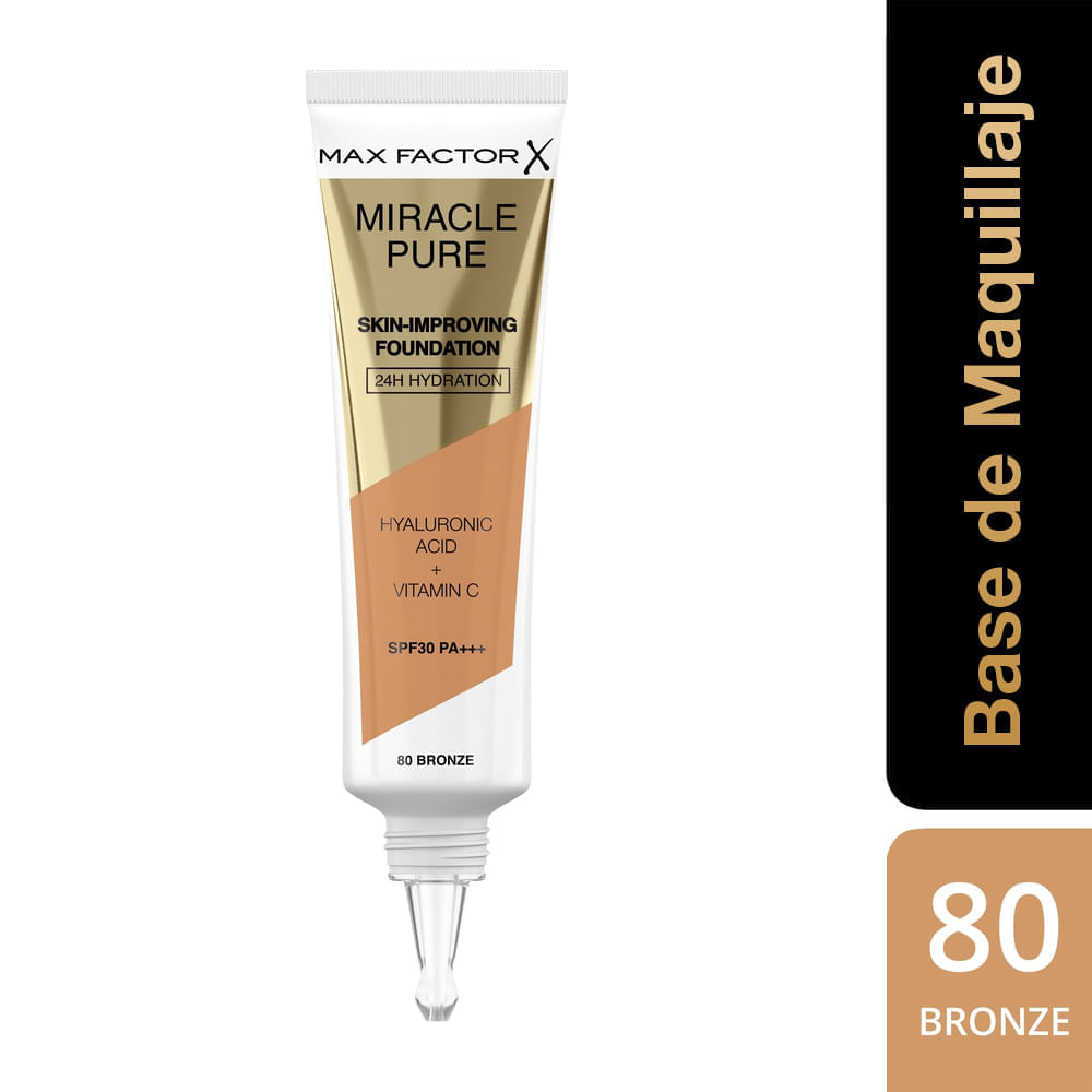 Base Max Factor Miracle Pure 80 Bronze Fps30