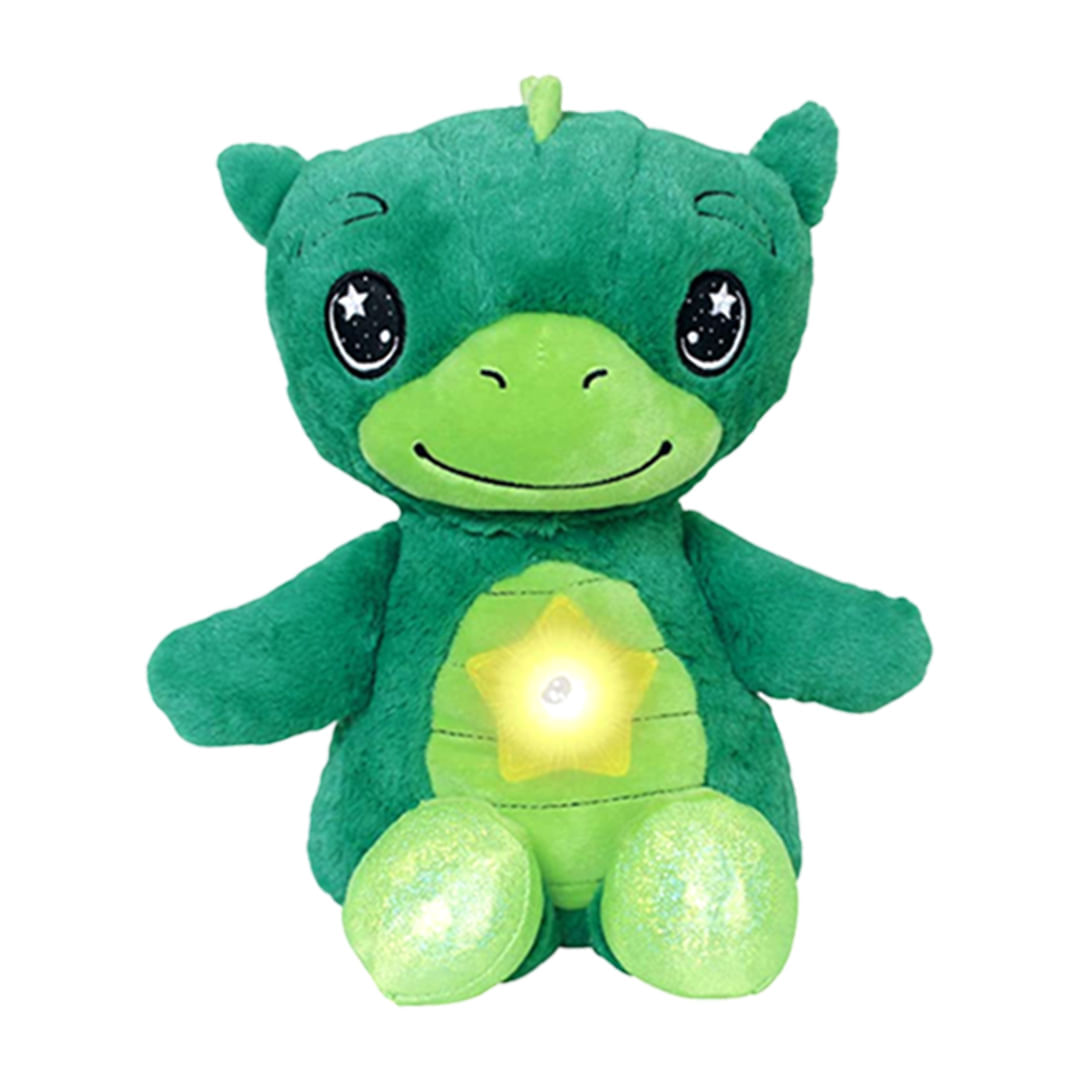 Peluche con proyector de luces para niños Star Belly Dinosaurio Verde