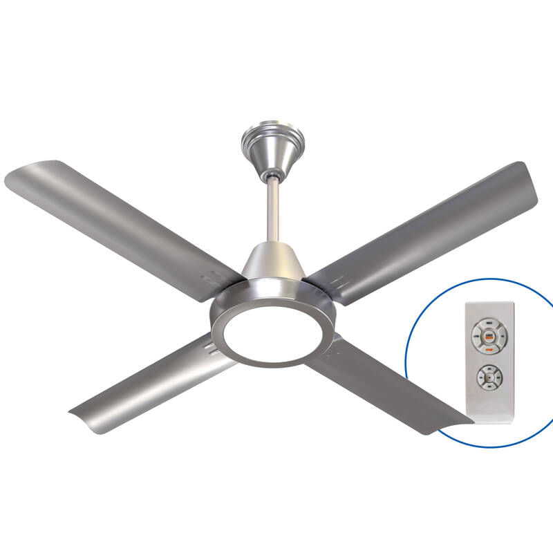 Ventilador de Techo Severbon Vt Acero Inox Fusion Led