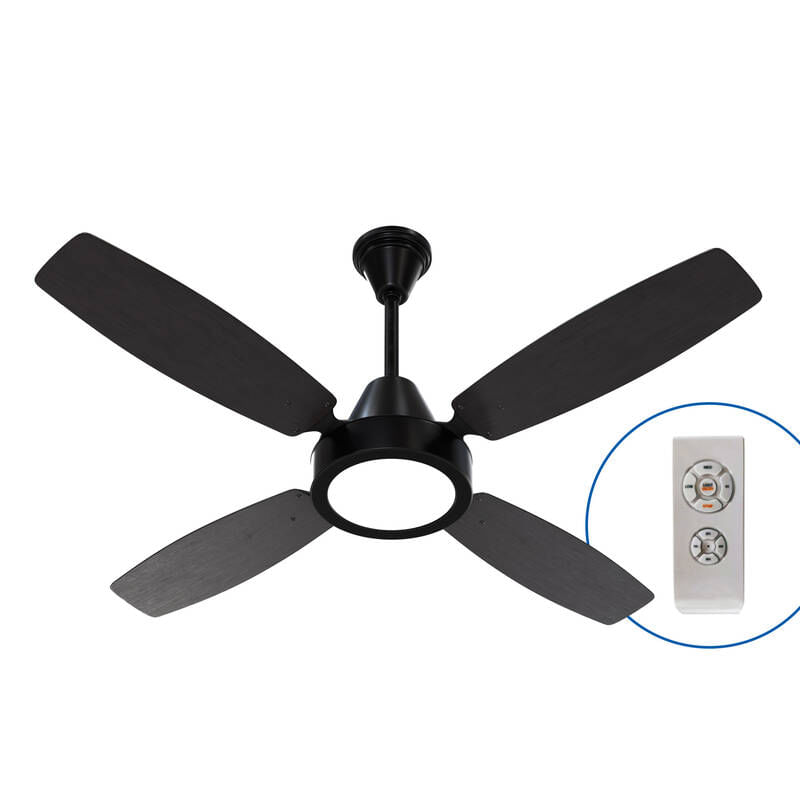 Ventilador de Techo Severbon Vt Wengue / Negro Fusion Led