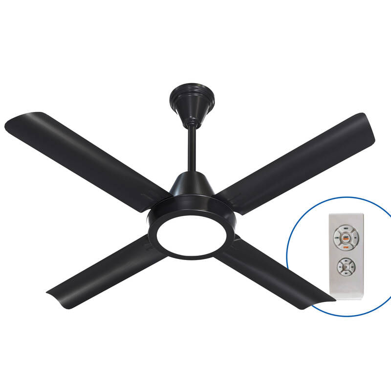 Ventilador de Techo Severbon Vt Negro Micro Fusion Led
