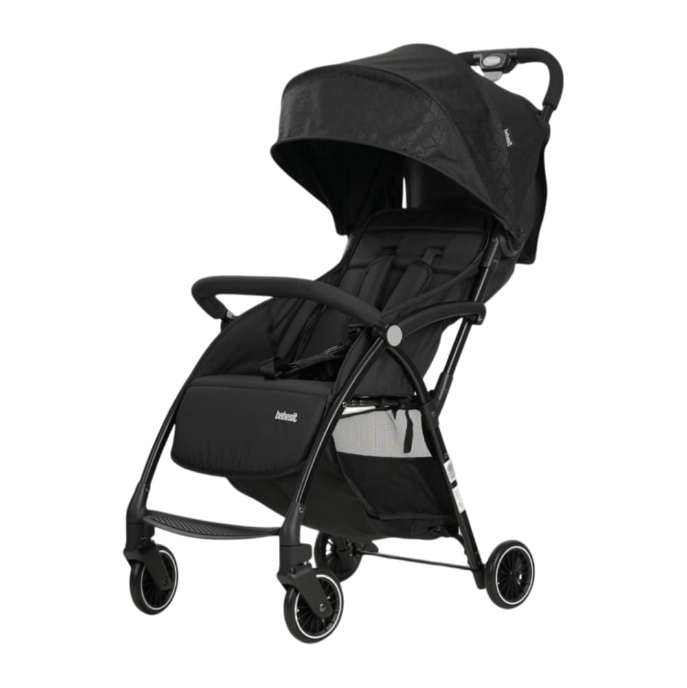 Coche Compacto Bebesit Foldy con Capota Extensible Negro