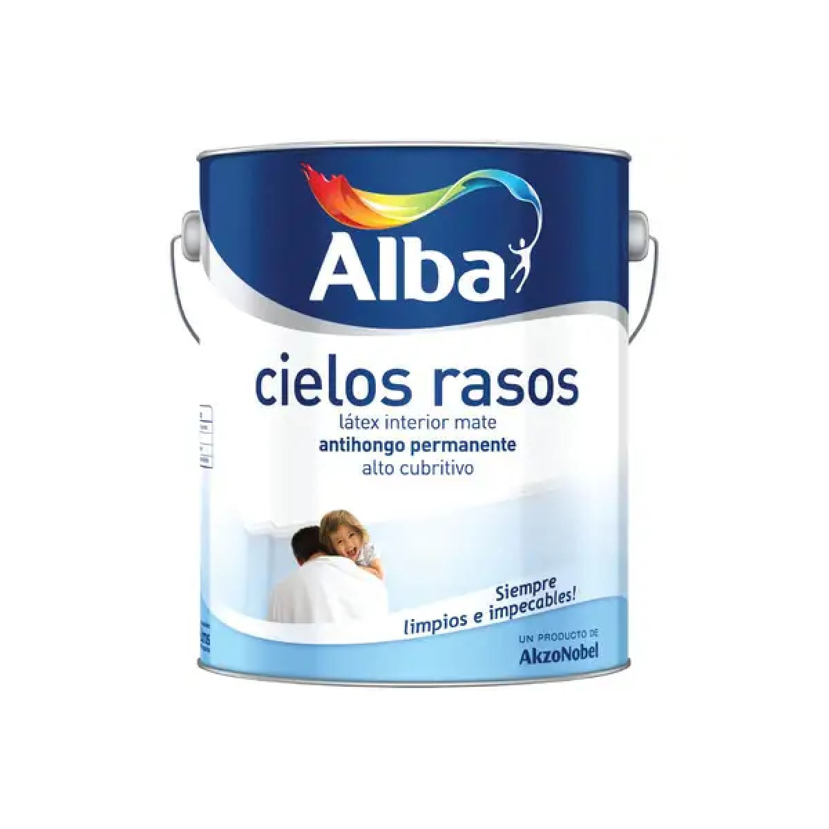 Cielos Rasos Látex Antihongos Permamente Alba Blanco x 4 Lts