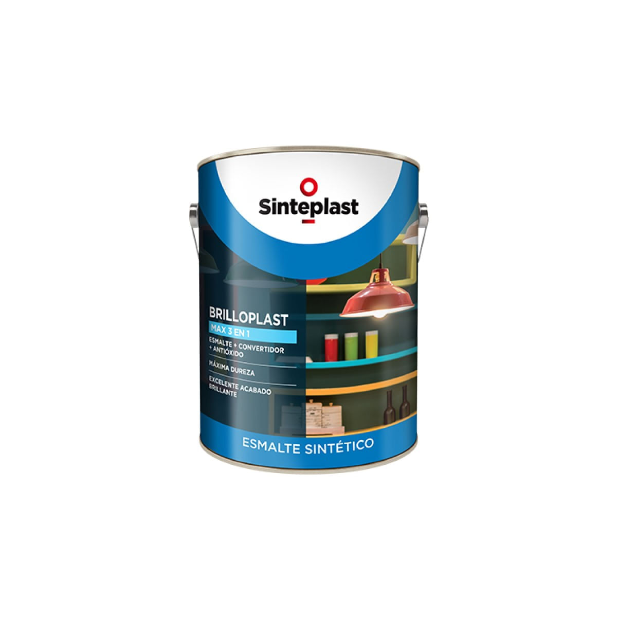 Brilloplast Max Esmalte Sintético Sinteplast 3 en 1 Naranja x 4 Lts