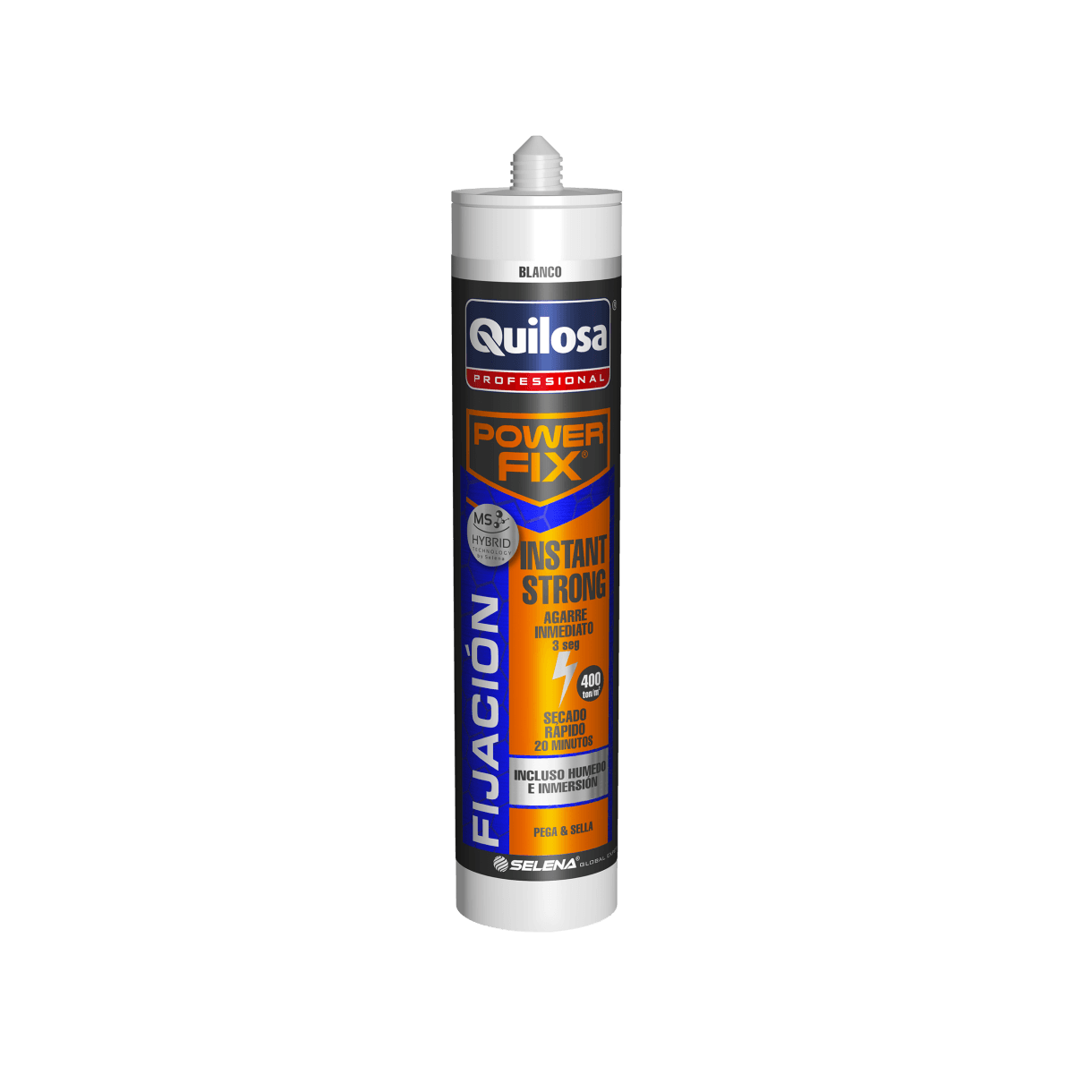 Power Fix Instant Strong Adhesivo de Montaje Blanco x 280 ml