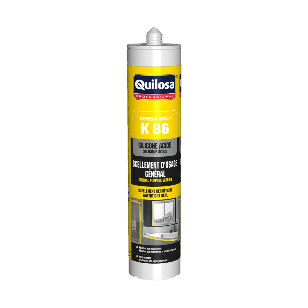 Orbasil K 86 Silicona Ácida de Uso General Translucida x 300 ml