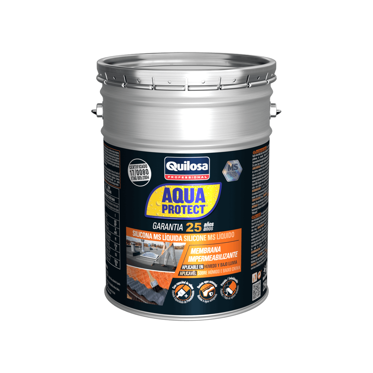 Revestimiento Elástico Aqua Protect MS Silicona Líquida Blanca 1 kg