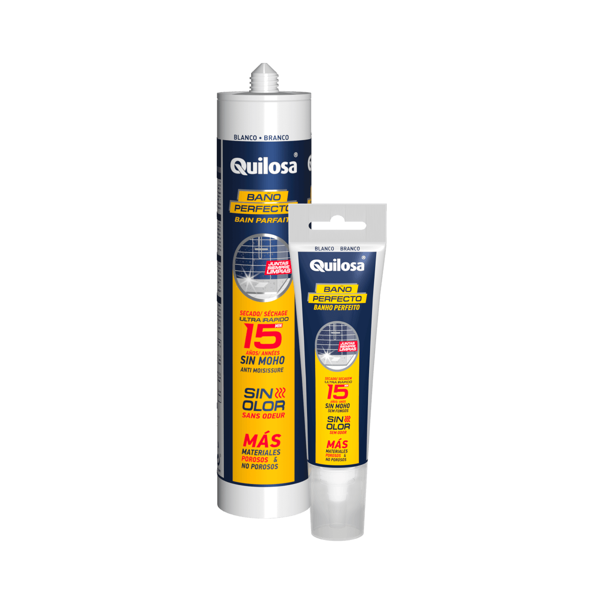 Sellador Silicona Neutra Blanca Baño Perfecto x 280 ml
