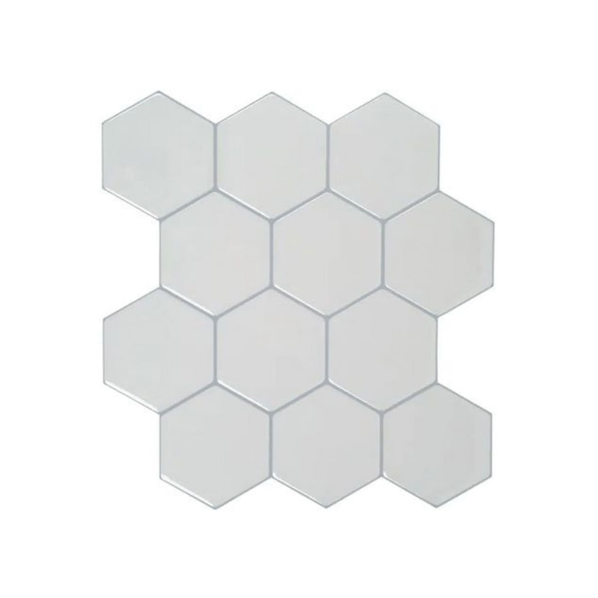 Vinílico Autoadhesivo Cerámico Hexagonal Muresco Blanco 25.4x25.4 cm
