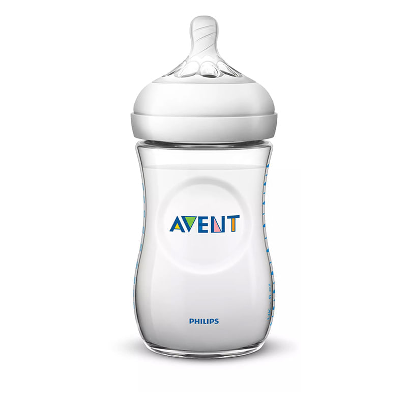 Mamadera Philips Avent Natural, 260ml 1m+ Sin BPA