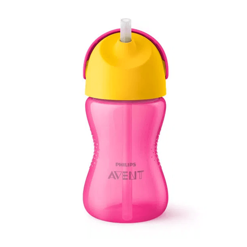 Vasos con Sorbete Philips Avent Straw Cup 12m+ 300ml Rosa