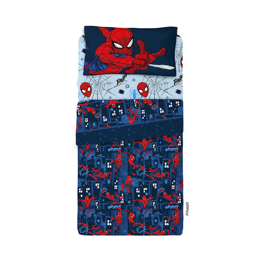 Juego de Sábanas 1 1/2 plaza Spiderman