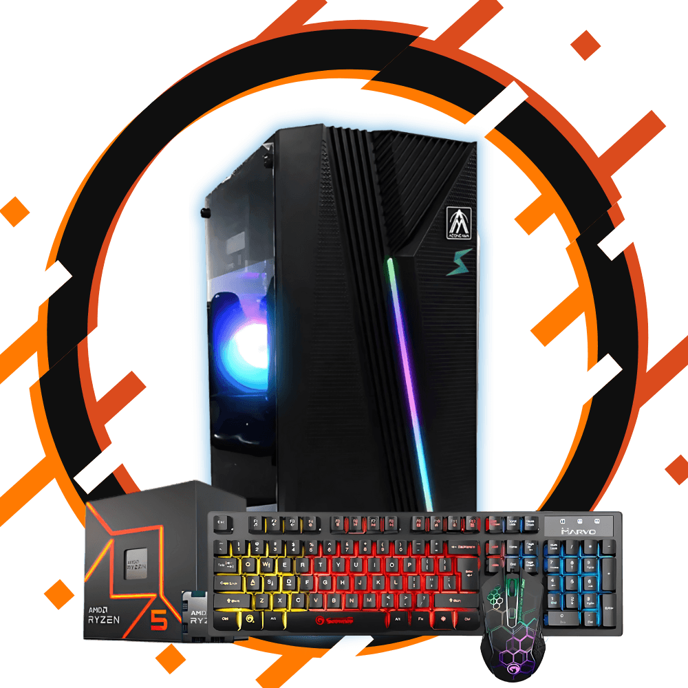 Pc Gamer Ryzen 5 8500G + 32GB + 960GB SSD + gráficos AMD Radeon™ + Tec y mouse RGB de REGALO