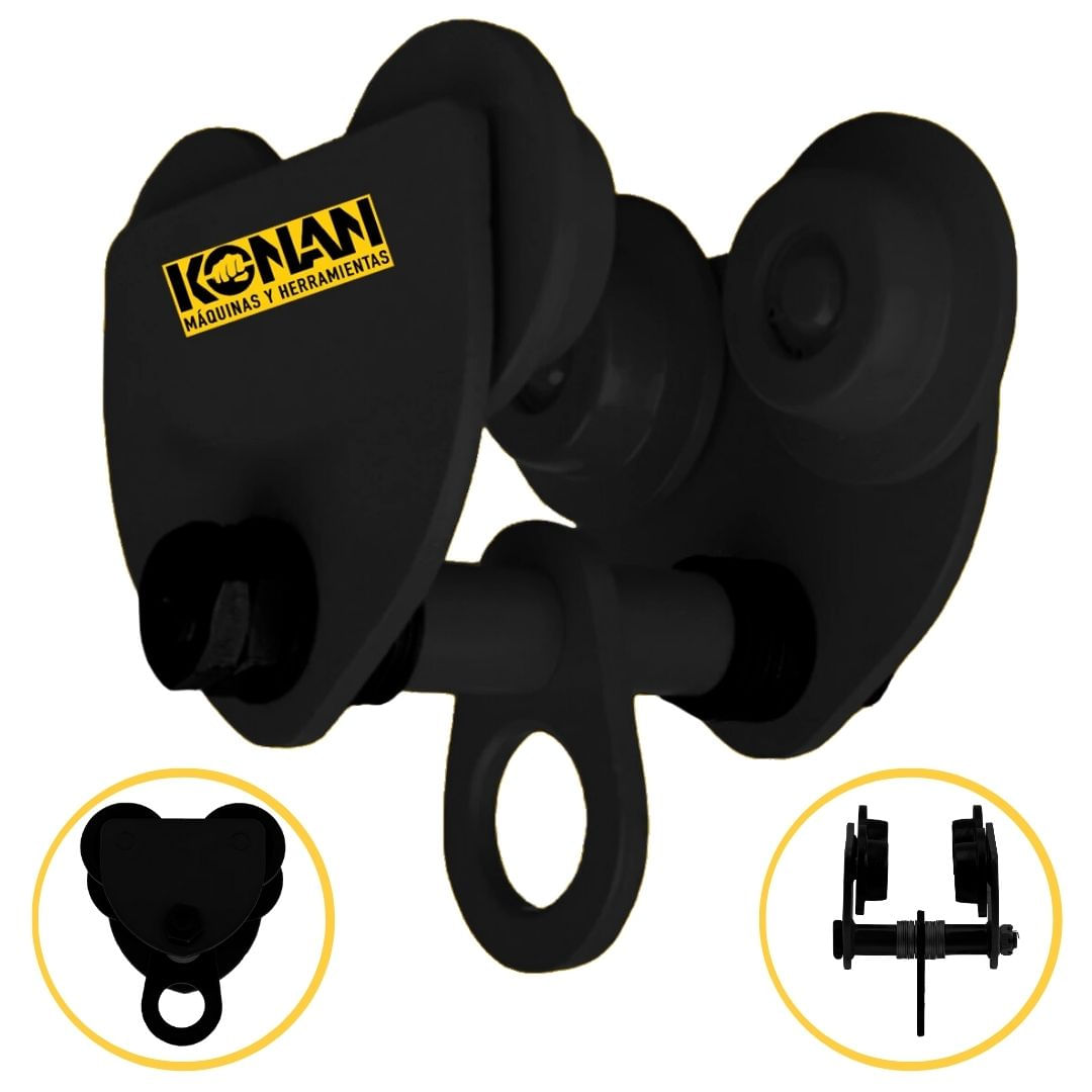 Carro De Traslación Konan Manual Para Aparejo 3 Tns