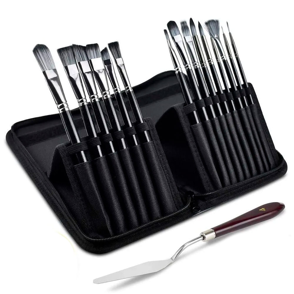 Set x17 de Brochas Pinceles Gadnic Arte Pintura
