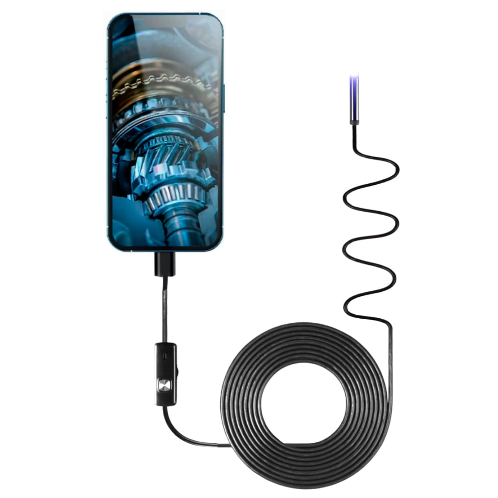Cámara Boroscopica Gadnic Para Celular PC Impermeable 3.5mts HD