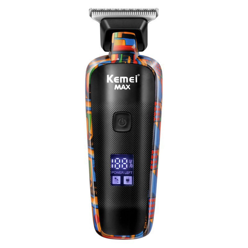 Cortadora de Pelo Afeitadora Eléctrica Kemei KM-5090 Display LCD