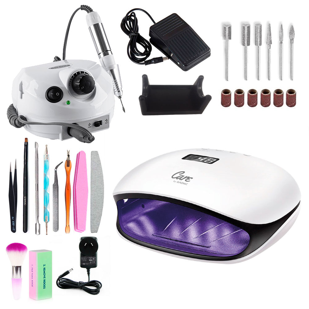 Cabina Para Uñas + Torno Para Uñas Gadnic T202