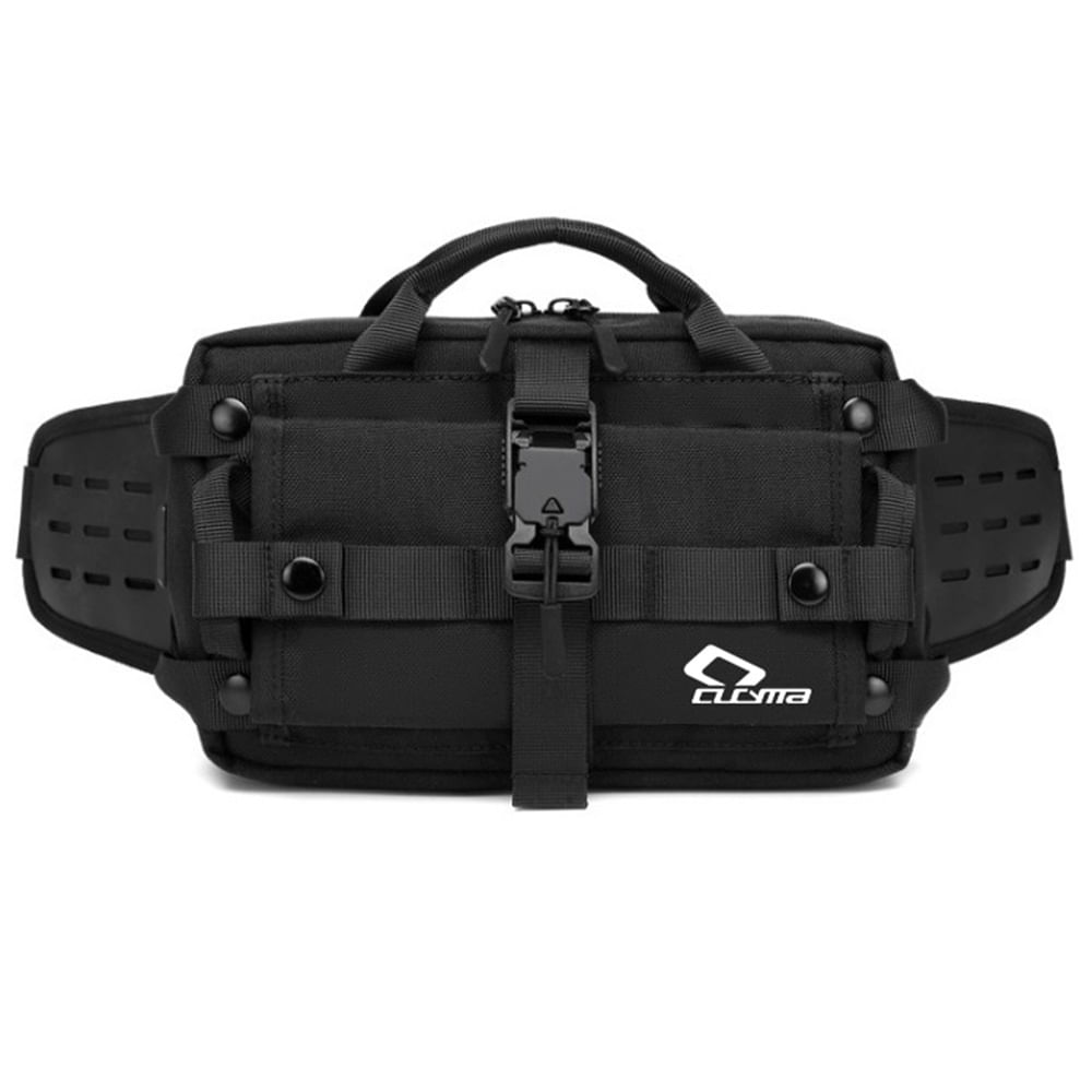 Riñonera Táctica Impermeable Cucyma CB-Z2208 con Puerto USB y Múltiples Bolsillos