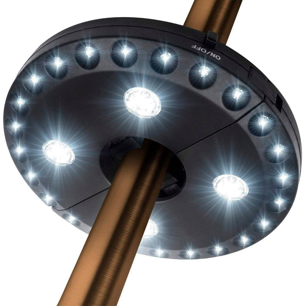 Luz Parasol de Poste Sombrilla Gadnic 3 Modos Inalámbrico 6V 220 Lúmenes