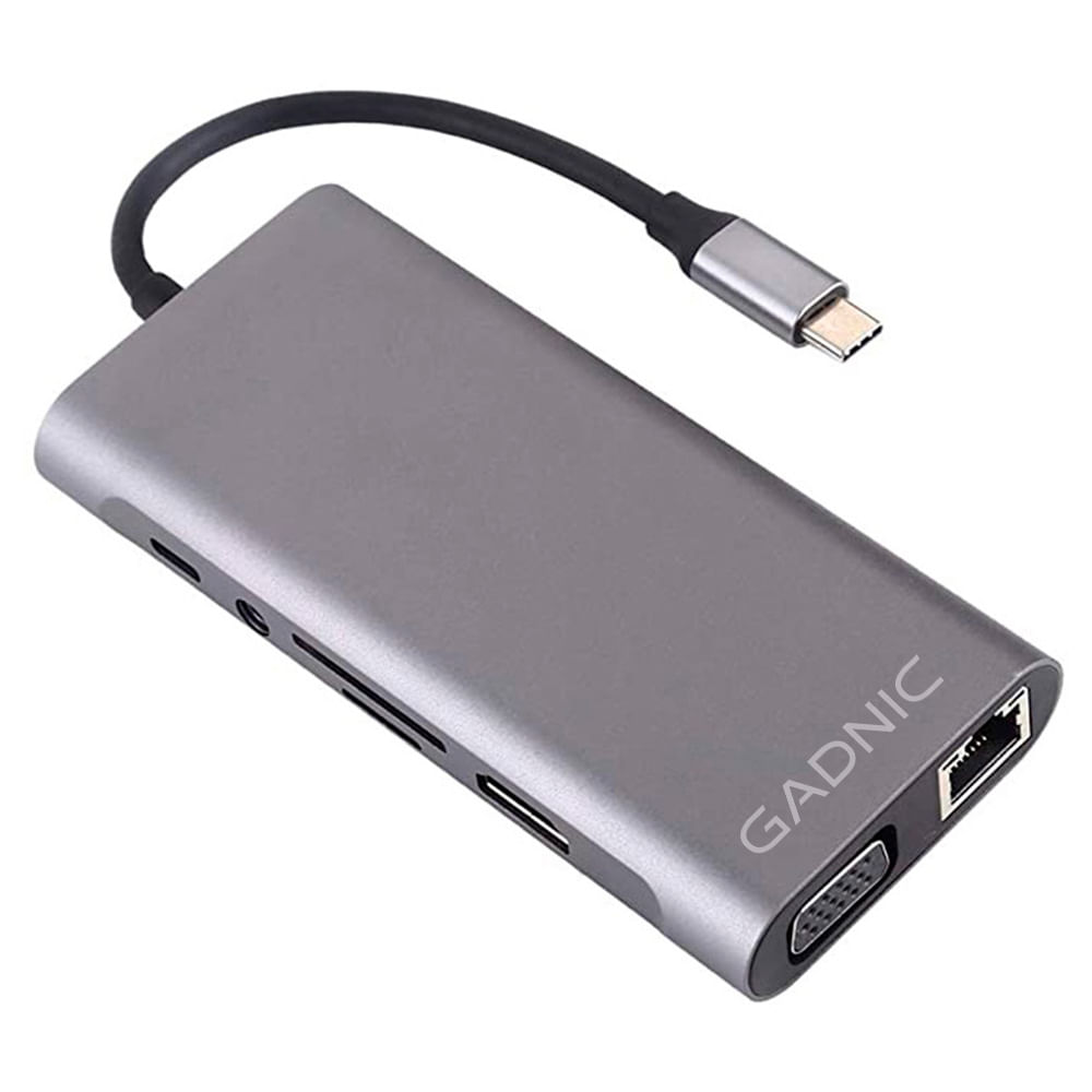 Adaptador USB-C Gadnic Multipuerto 11 En 1