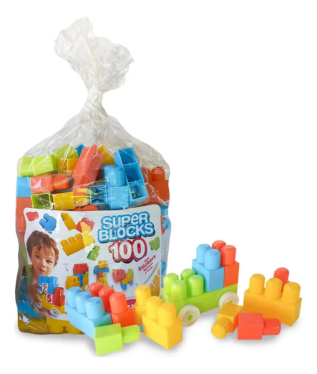 Bolso Con Blocks Didácticos X 100 Piezas Duravit