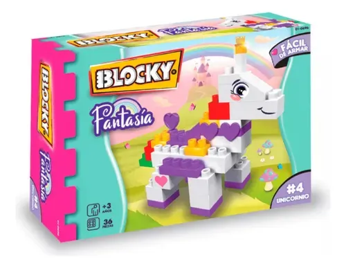 Blocky Bloques Unicornio Fantasía #4