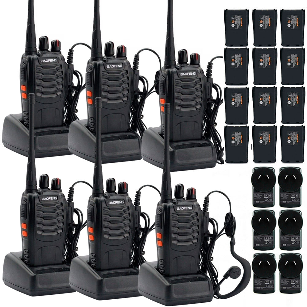 Kit x 6 Handy Baofeng BF-888S