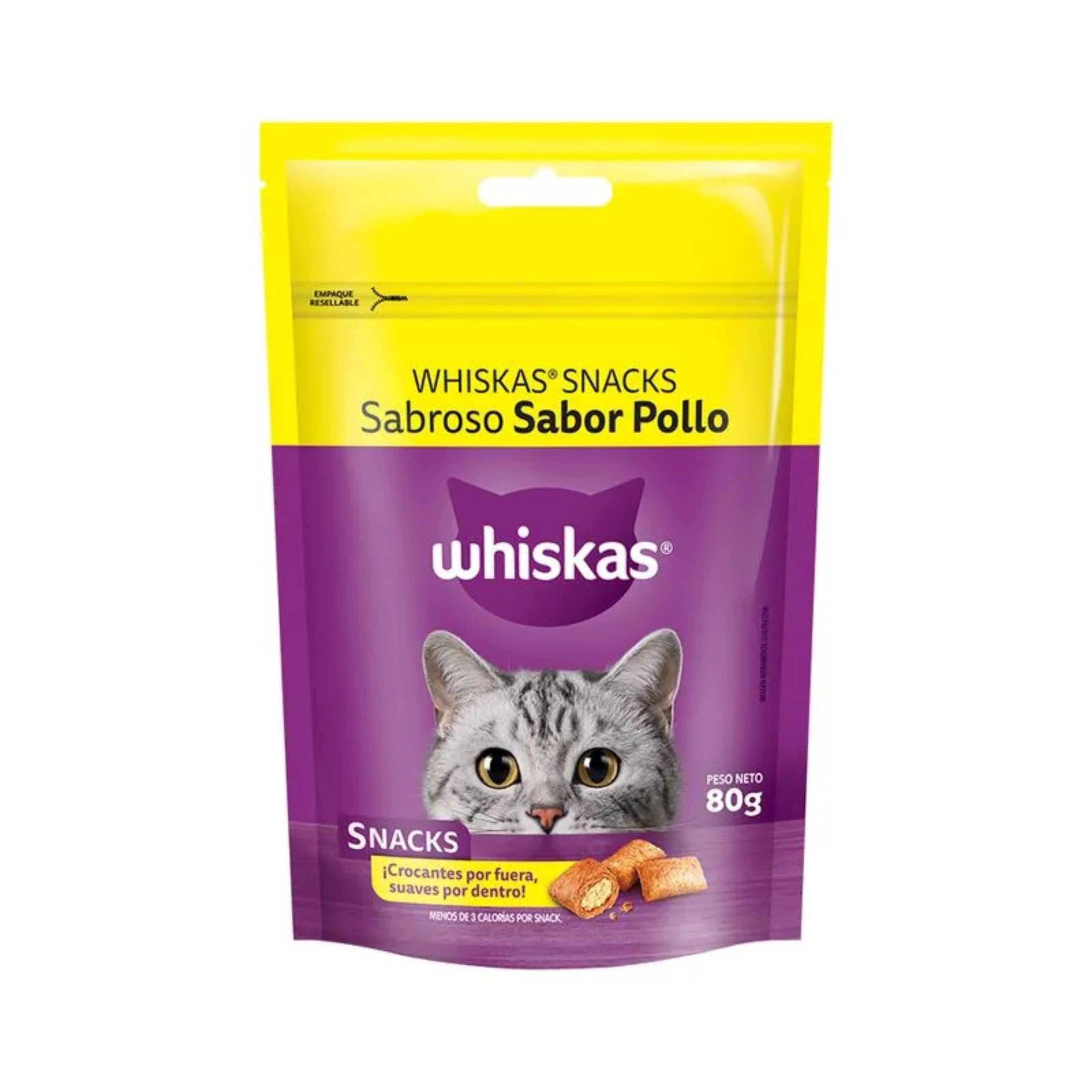 Snacks Whiskas Pollo 80gr