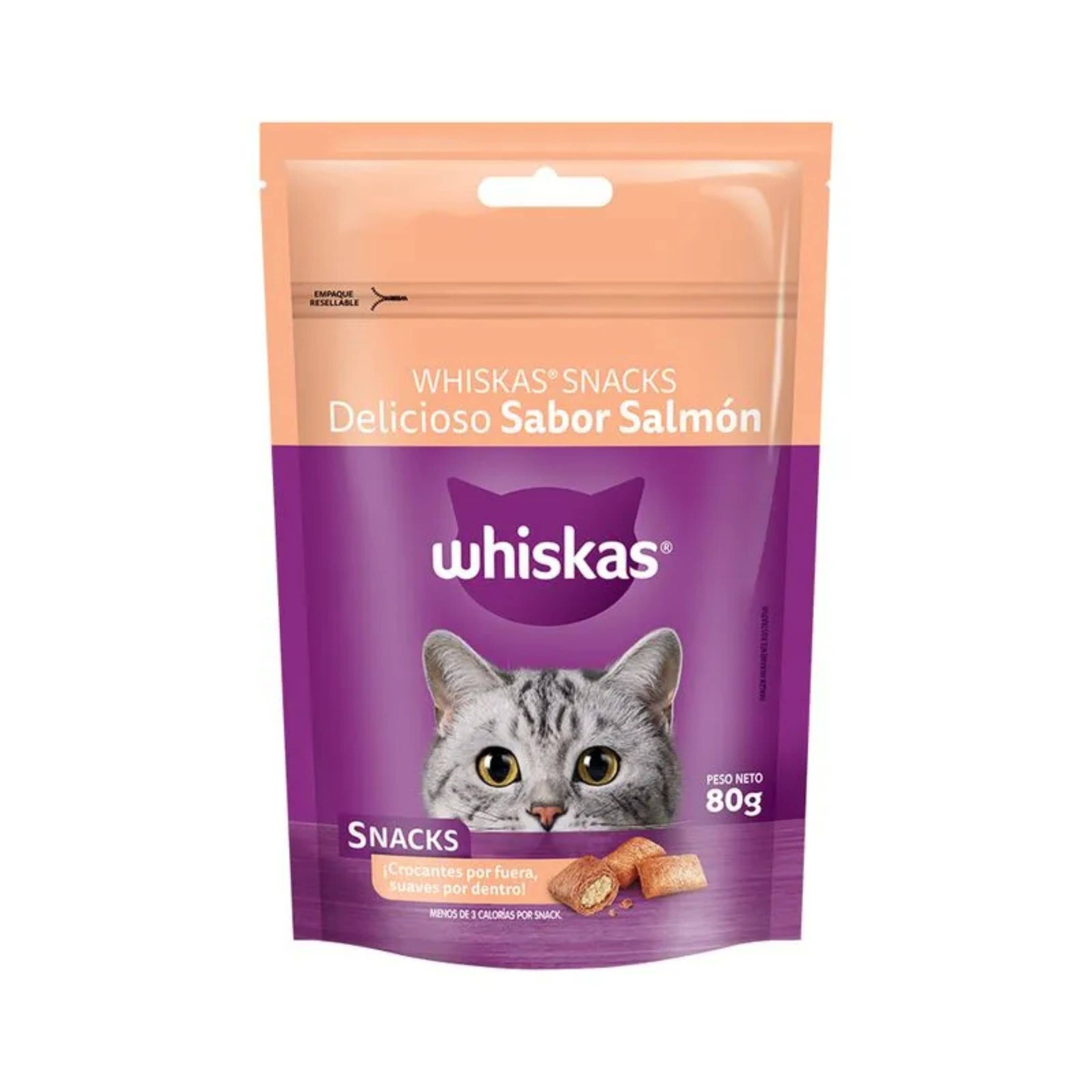 Snack Whiskas Salmón 80gr