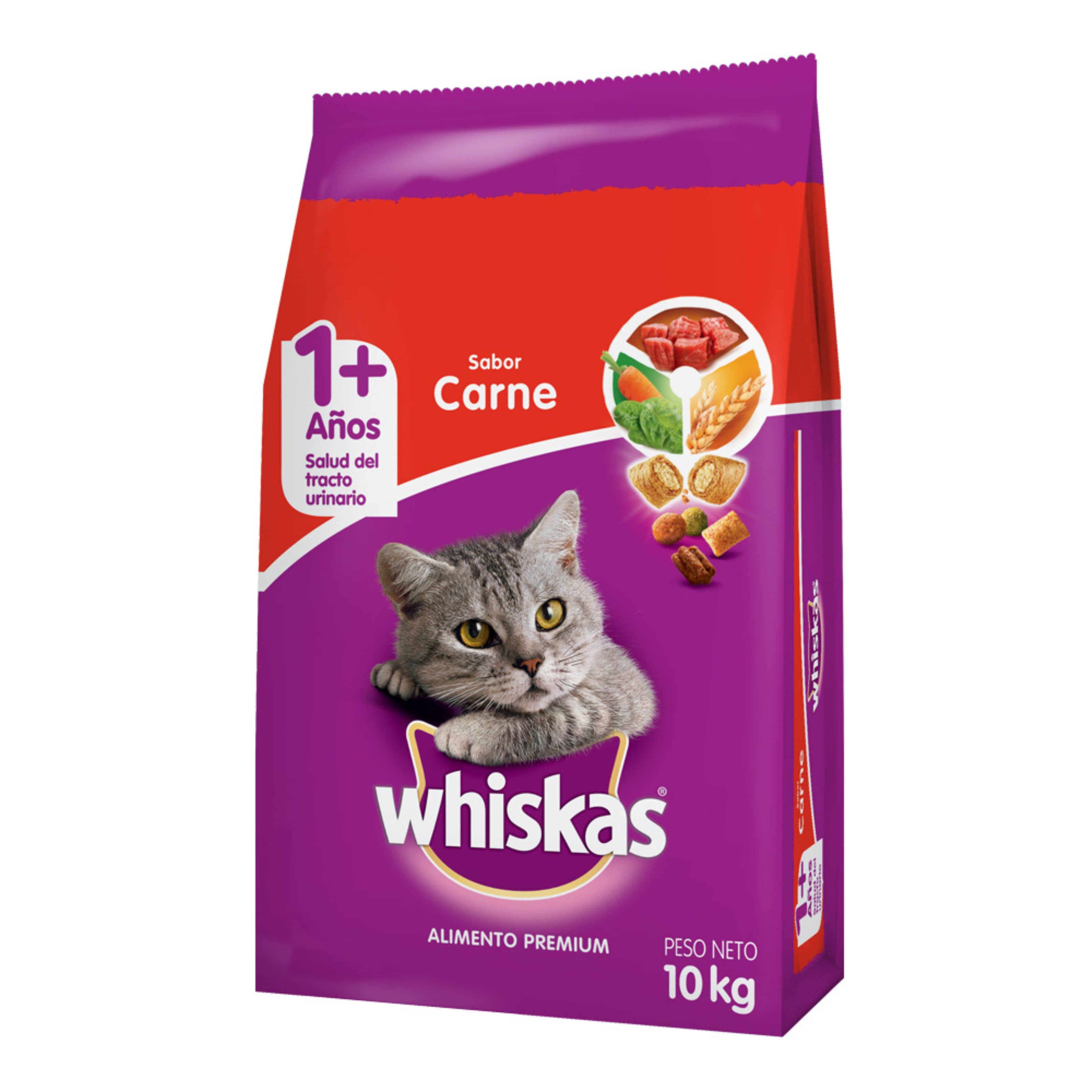 Alimento Whiskas Adulto Carne 10Kg