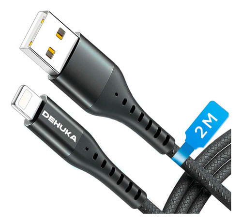 Apple Dehuka Cable Usb Compatible Con iPhone iPad Airpod 2 Metros