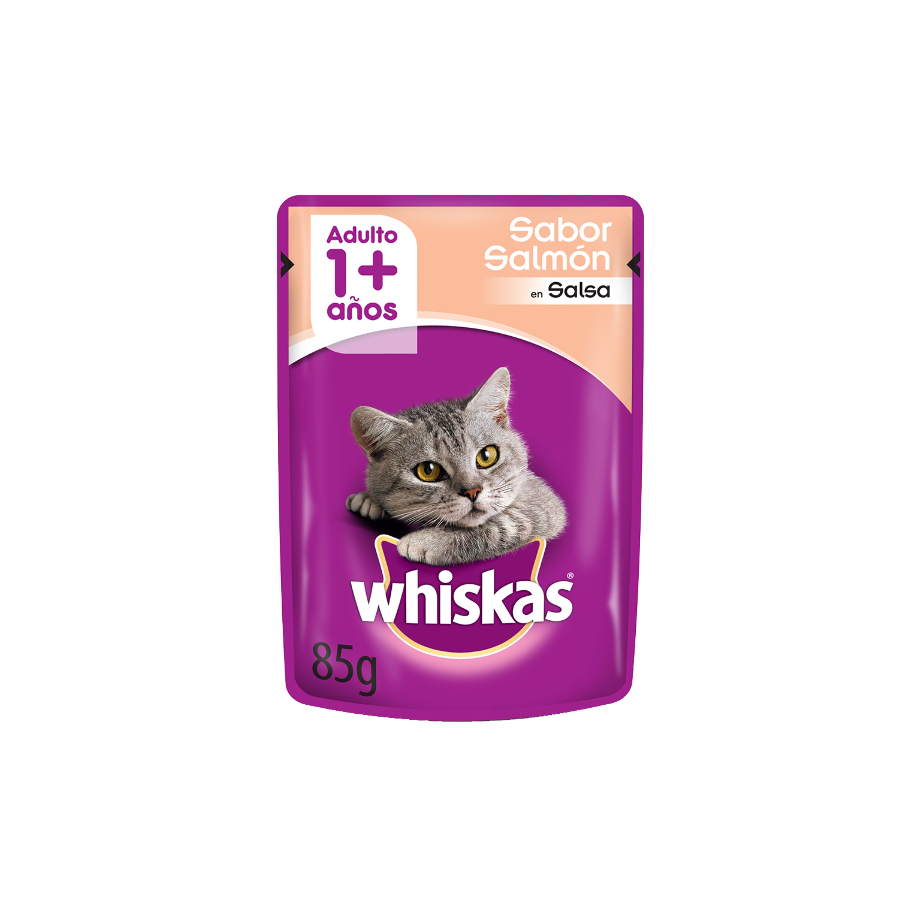 Pouch Whiskas Adulto Salmon 85gr
