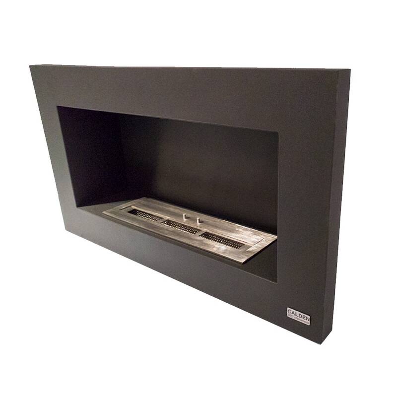 Chimenea Hogar A Gas Envasado Calden Paris Colgar 90 Cm Ge Negro Smart