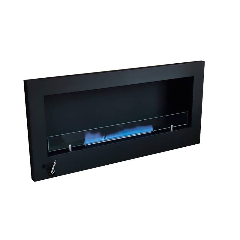 Chimenea Hogar A Gas Envasado Calden Paris Colgar 140 Cm Ge Negro
